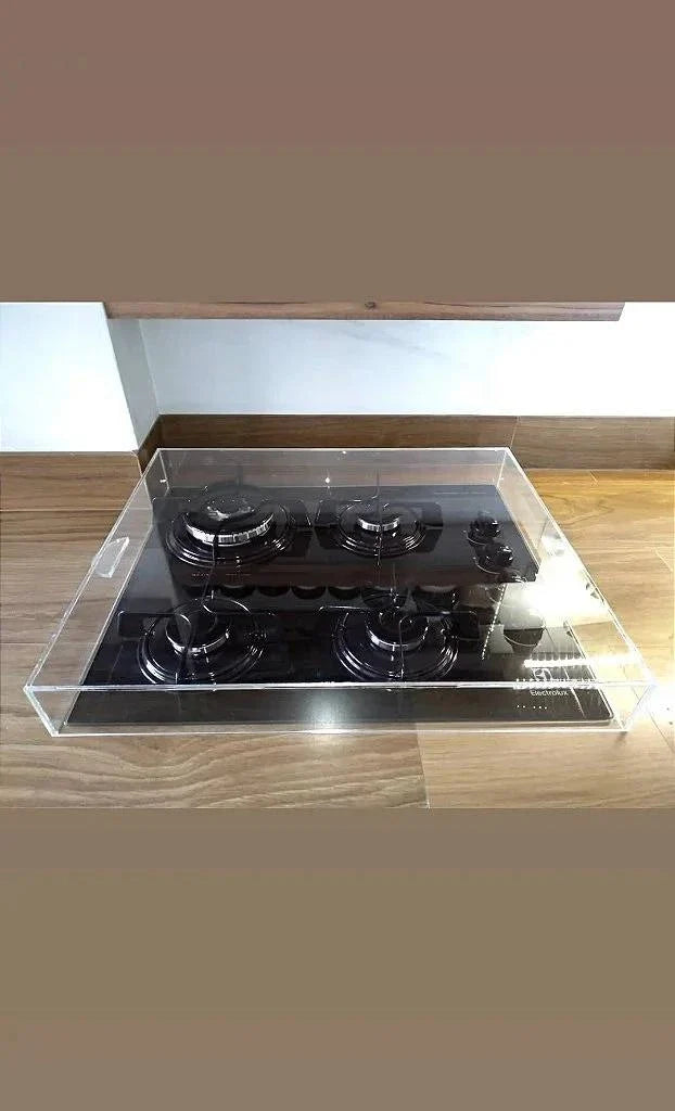 Tampo Para Fogão Cooktop Acrílico Cristal Proteção