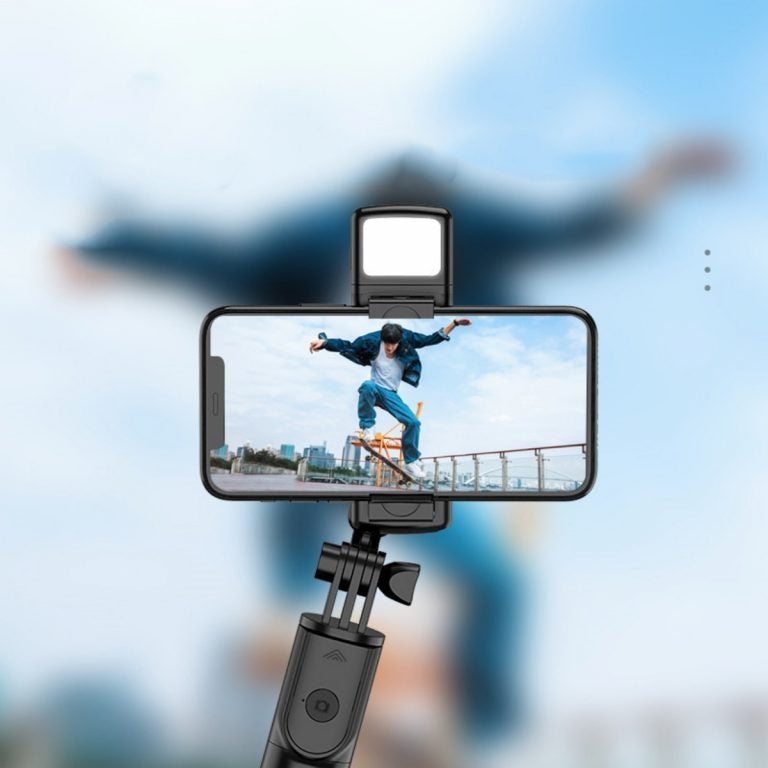 Tripé Selfiegram 5 em 1 com Luz LED Integrada Mega Certo