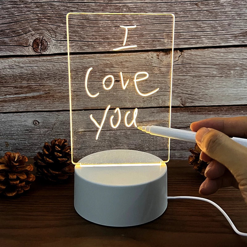 Mega Certo Luminária 3D de Escrever Criativa LED com Caneta
