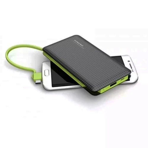 Carregador Portátil Universal Power Bank Revestido em Couro Mega Certo