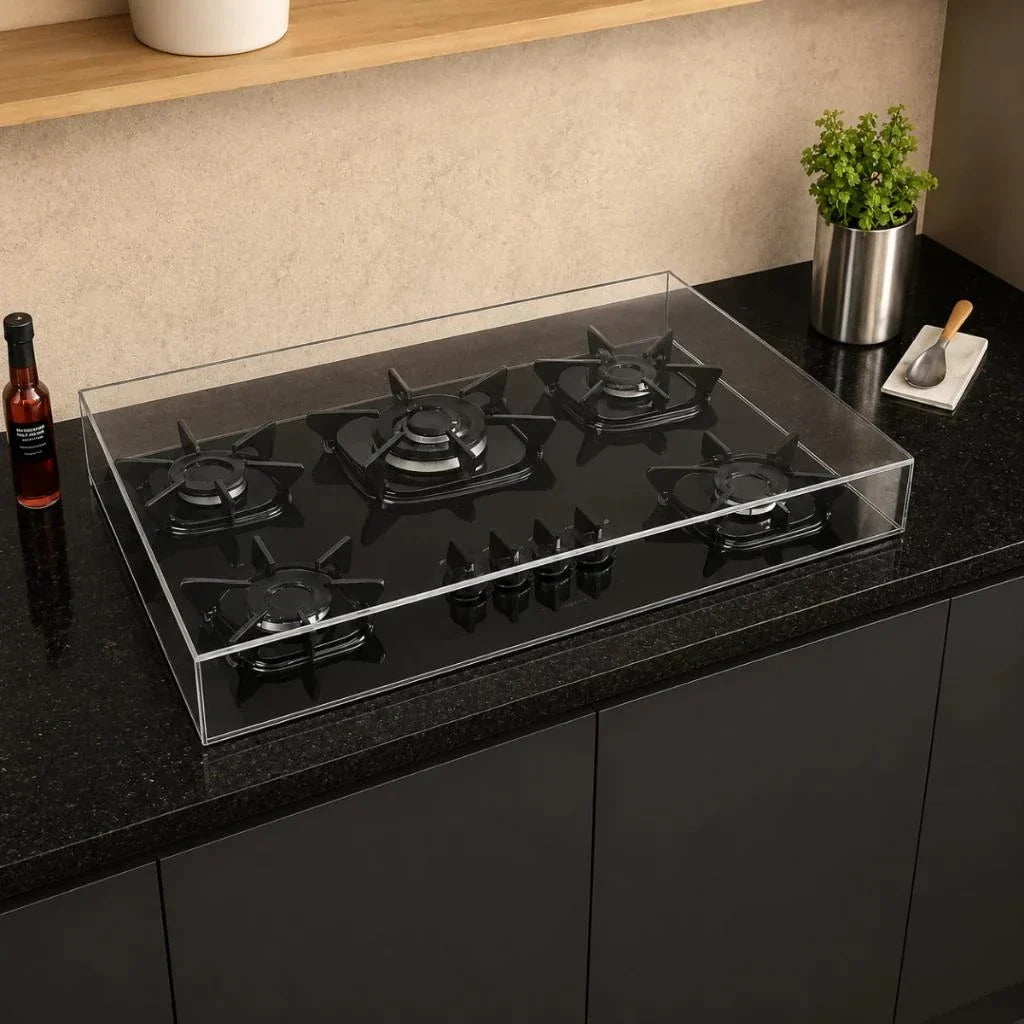 Tampo Para Fogão Cooktop Acrílico Cristal Proteção