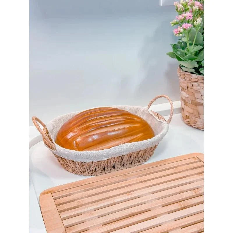 Kit Migalheira Bambu + Cesta de Pães