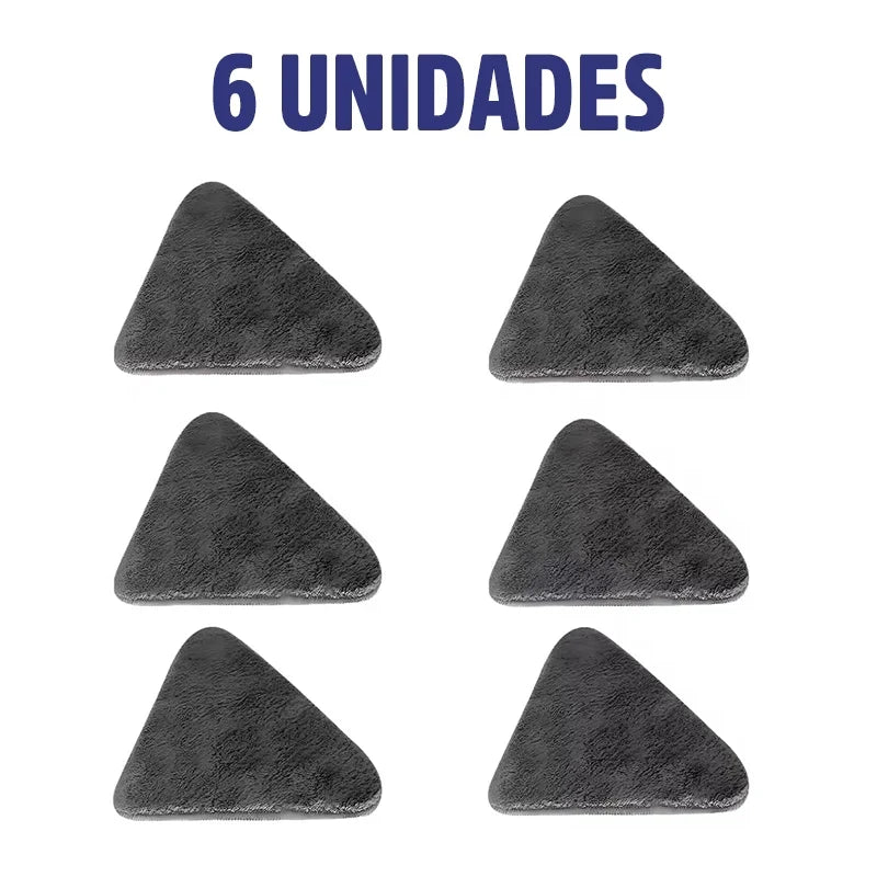 6 Refis do Esfregão Mop Triangular 360° TriMop Mega Certo