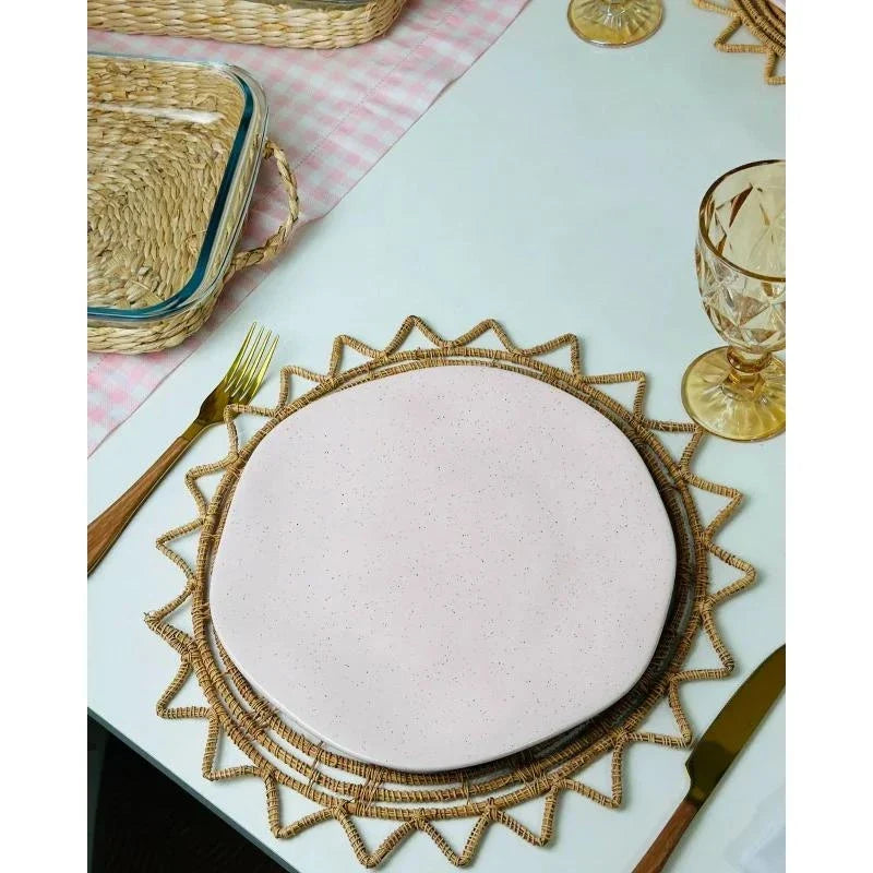 Jogo de Jantar 12 Peças Pink Sand Oxford Rosa