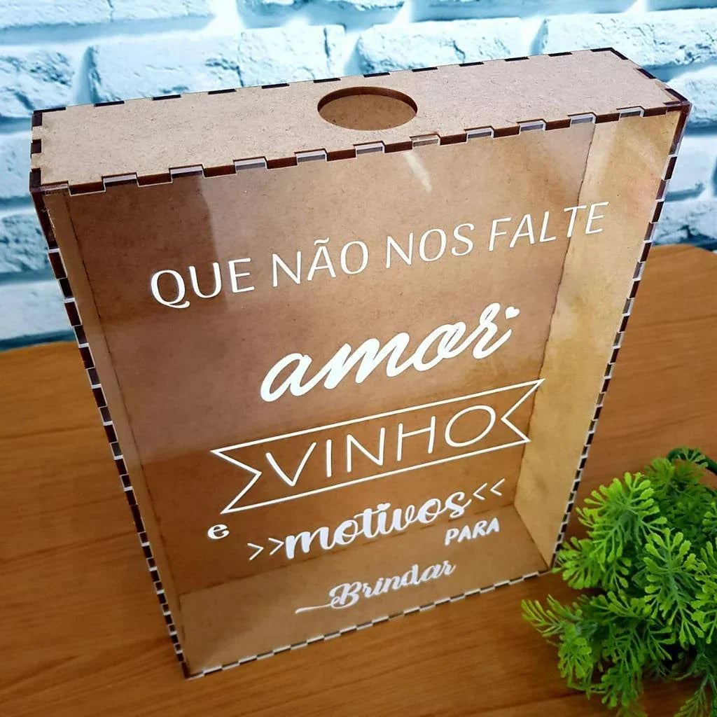 Quadro de MDF Porta Rolha de Vinhos Mega Certo