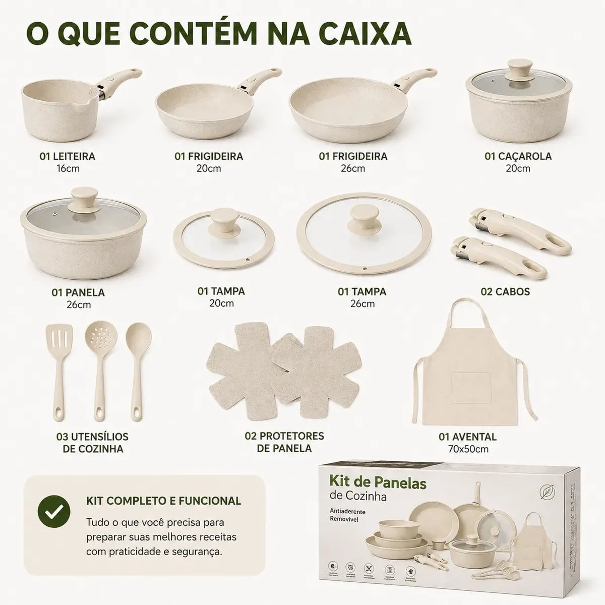 Kit de Panelas Antiaderente Premium ( QUEIMA DE ESTOQUE )