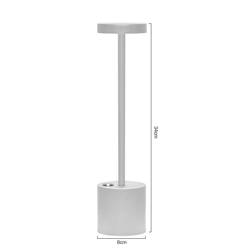 Luminária Abajur de Mesa Recarregável Sem Fio Decorativo Mega Certo