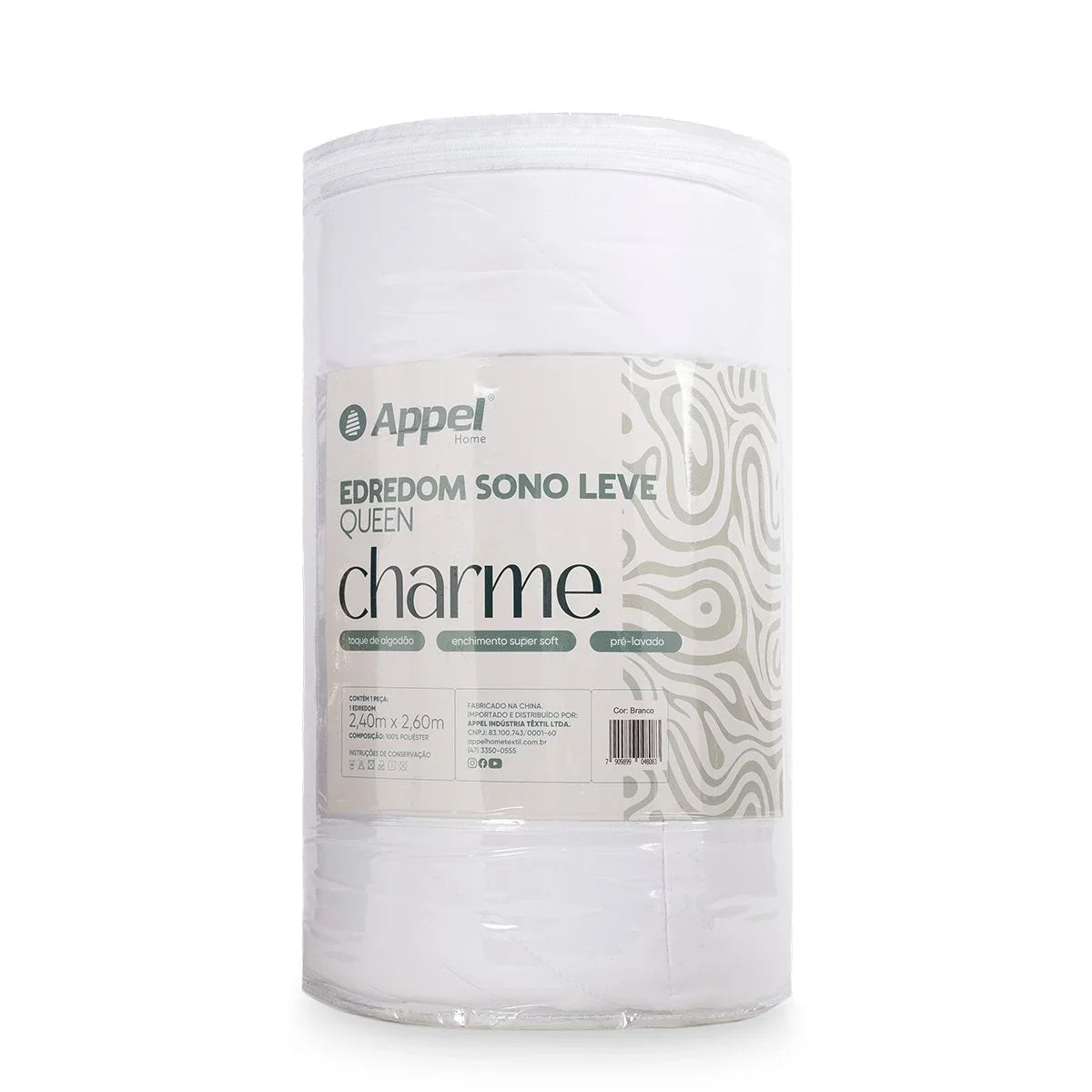 Edredom King Charme Sono Leve Appel Home Branco