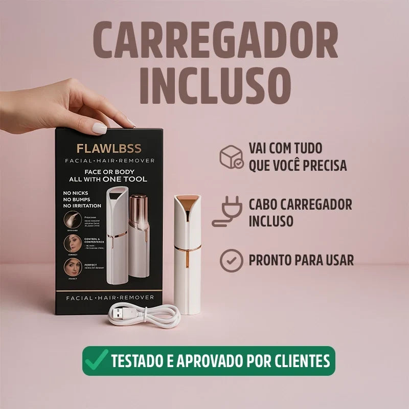 Batom Depilador Facial Buço Rosto Portátil SkinGlam Mega Certo