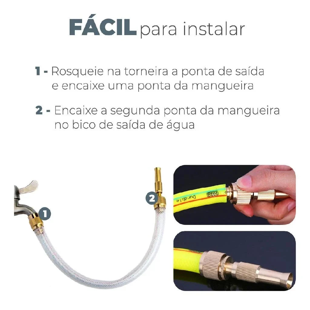 Bico Esguicho de Mangueira Pistola Alta Pressão TurboJet Mega Certo