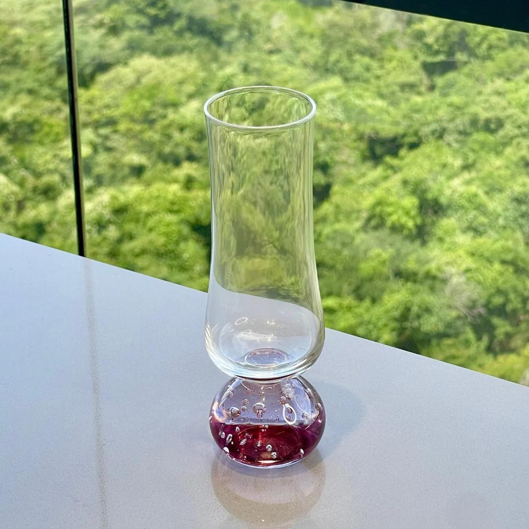 Jogo 6 Taças Champanhe Base Esfera Vidro 240ml