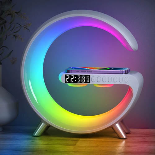 Luminária Smart Multifuncional Carregador Bluetooth com Alto-Falante Mega Certo