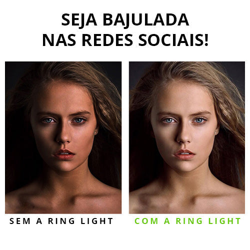 Ring Light Clipe Anel de Luz para Selfie Flash Celular Mega Certo