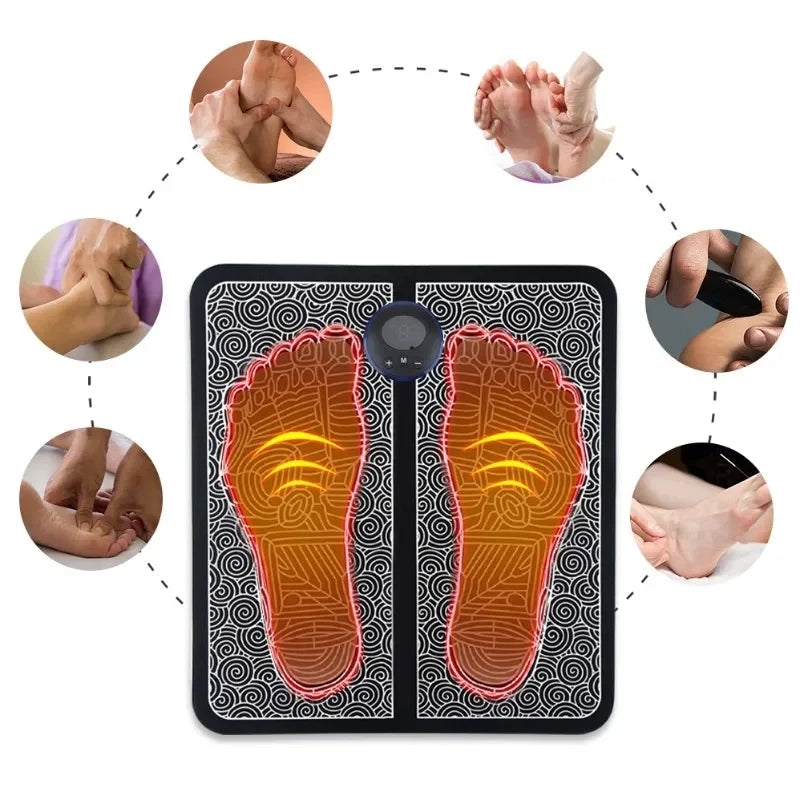 Tapete Massageador de Pés Elétrico PureRelax com Brinde Massageador Corporal Mega Certo