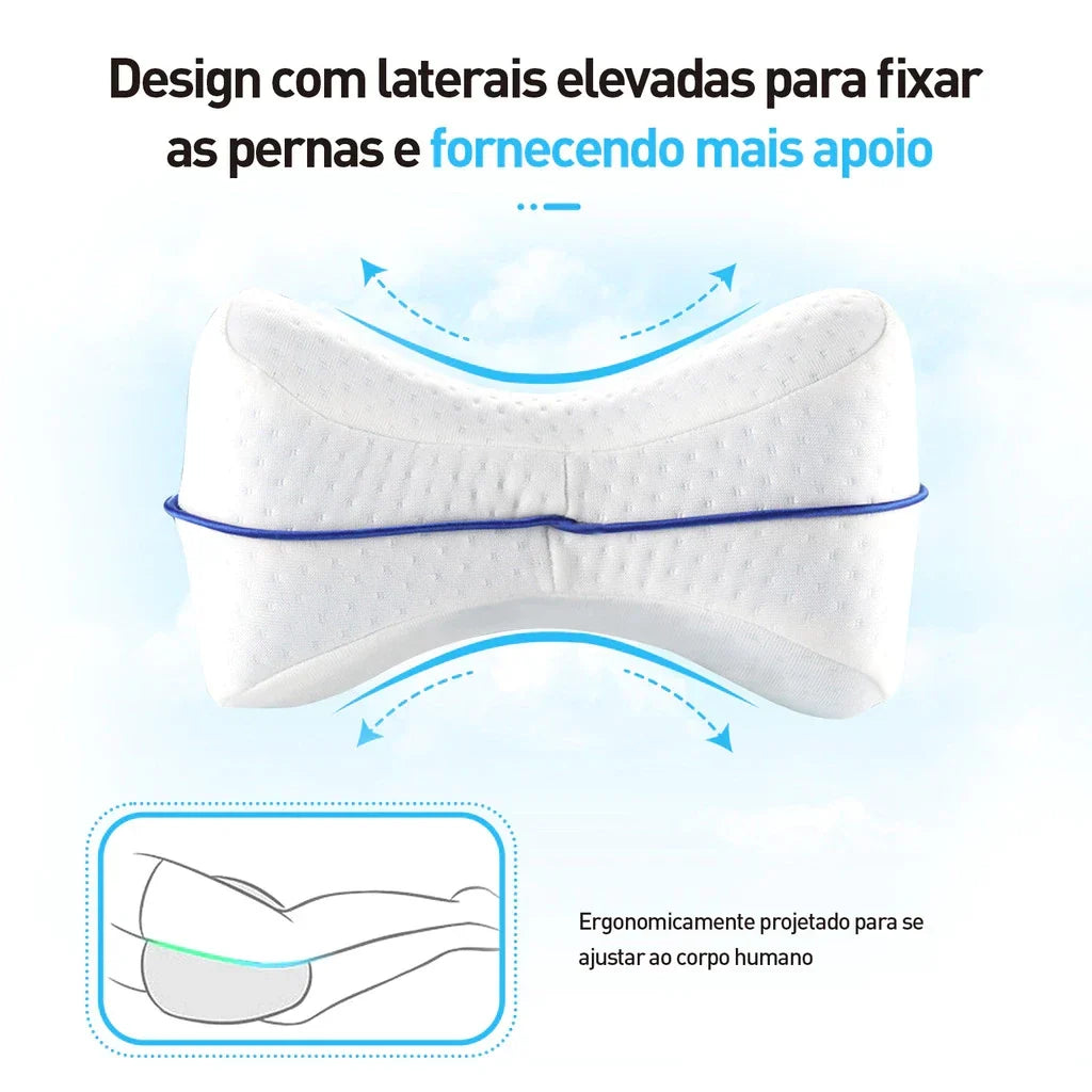 Almofada Travesseiro de Pernas para Dormir de Lado Mega Certo