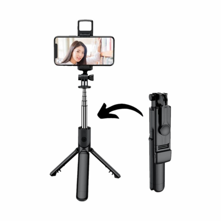 Tripé Selfiegram 5 em 1 com Luz LED Integrada Mega Certo