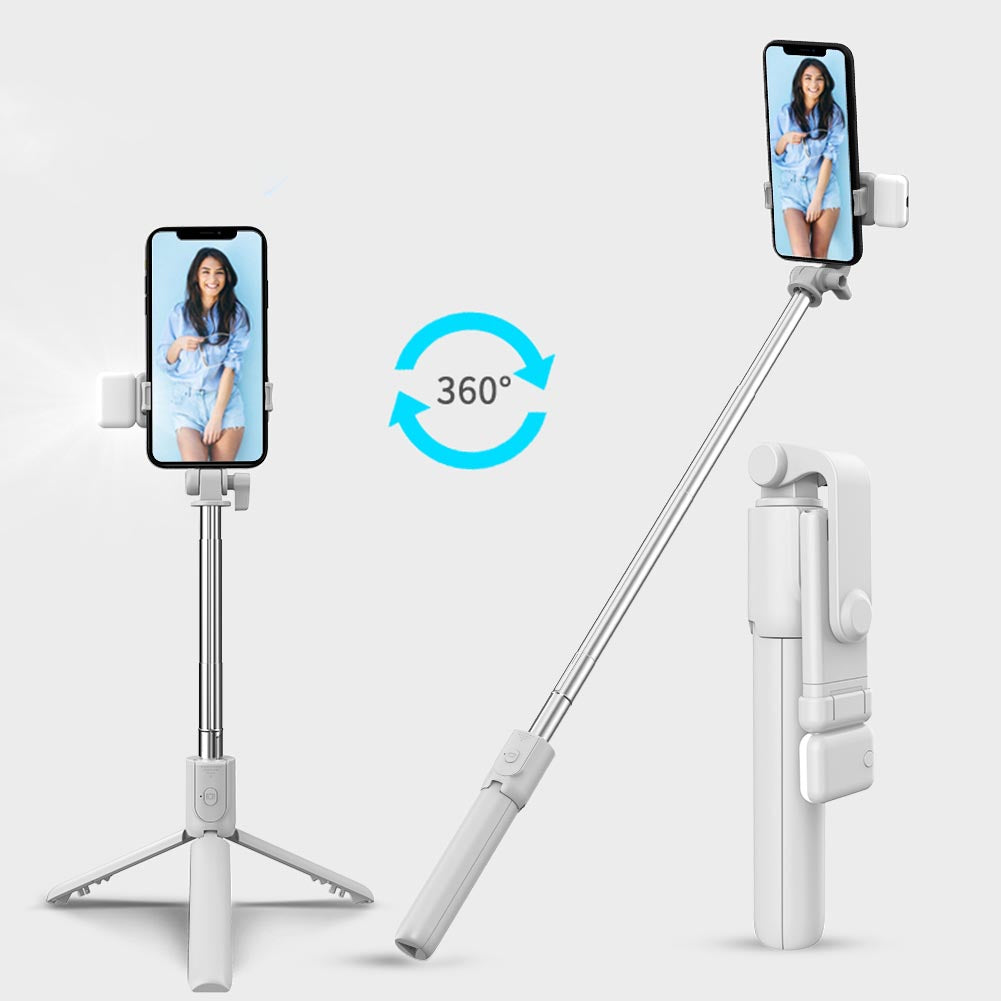 Tripé Selfiegram 5 em 1 com Luz LED Integrada Mega Certo