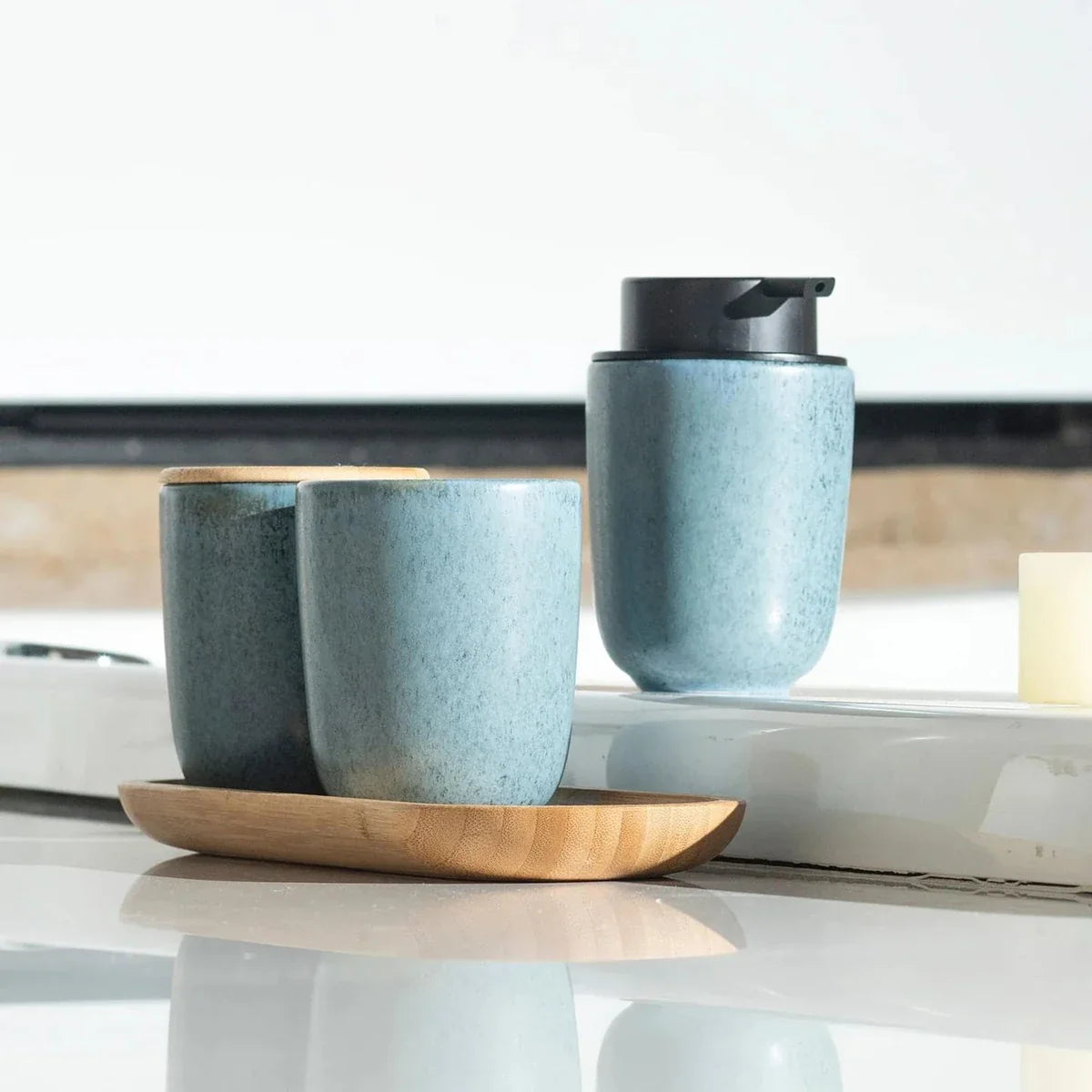 Kit Banheiro 4 Peças Cerâmica Linha Osaka