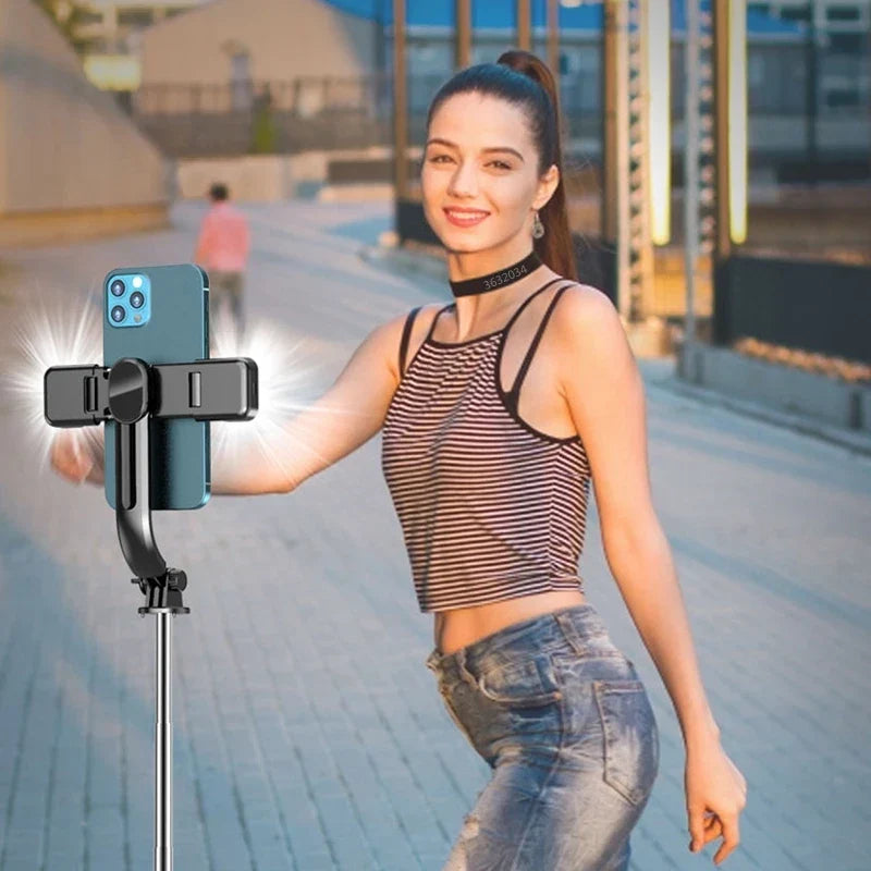 Selfiegram Ultra LED Tripé 5 em 1 com Luz Integrada e Controle Remoto Mega Certo