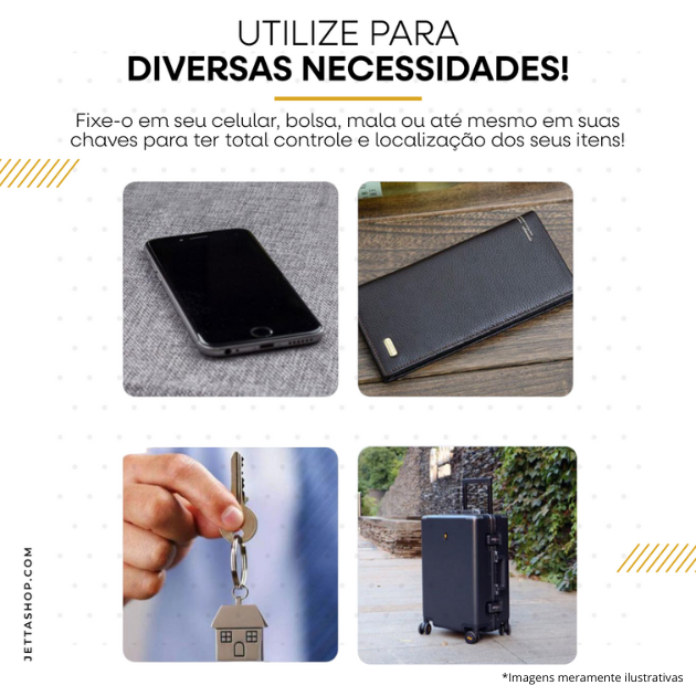 Mini Rastreador GPS TrackJetta Preto