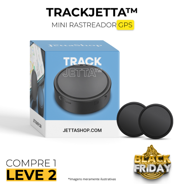 Mini Rastreador GPS TrackJetta Preto
