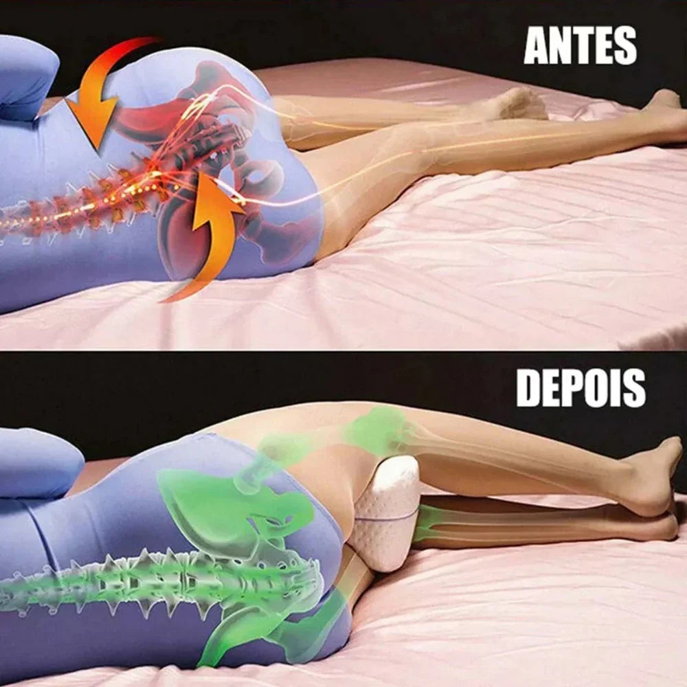 Almofada Travesseiro de Pernas para Dormir de Lado Mega Certo