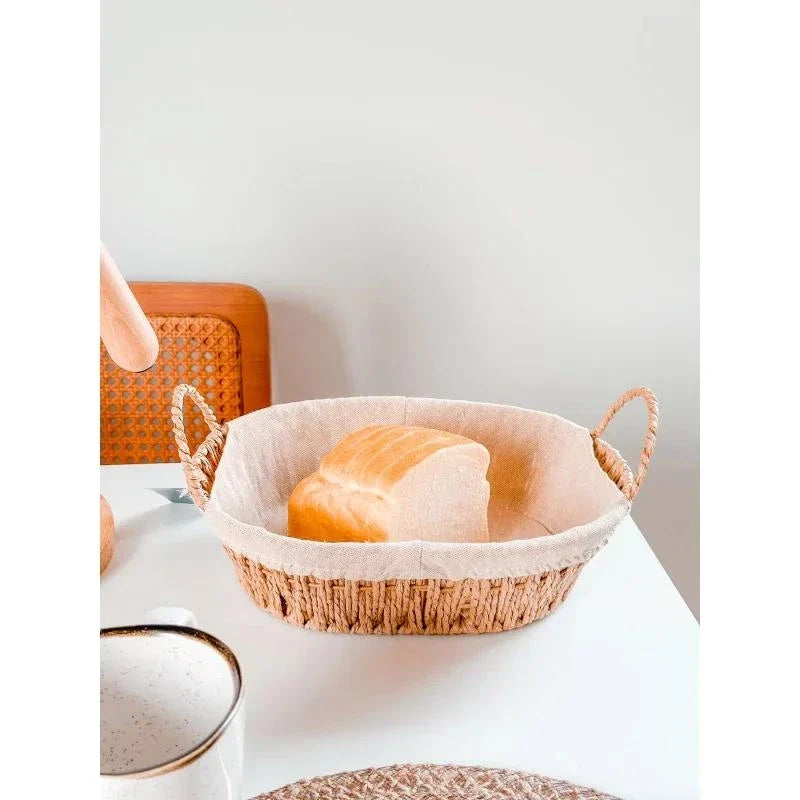 Cesta para Pães com Forro 30 cm x 20 cm x 12 cm