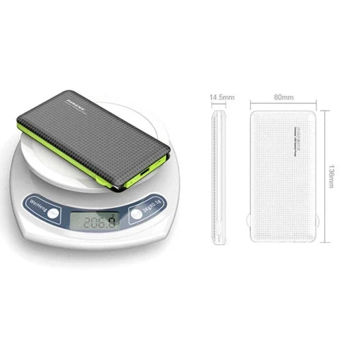 Carregador Portátil Universal Power Bank Revestido em Couro Mega Certo