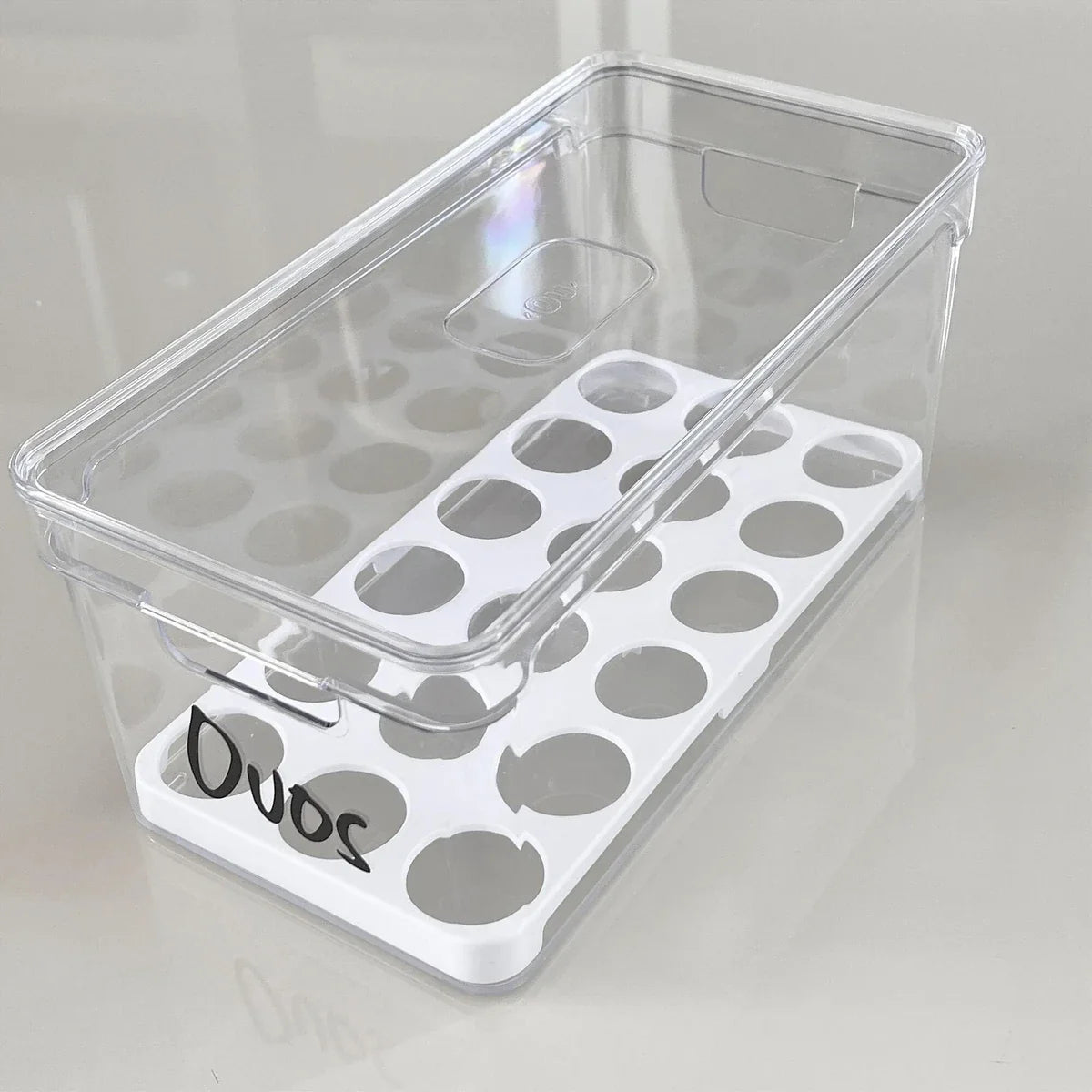 Kit Organizador de Geladeira Clear 3 Peças