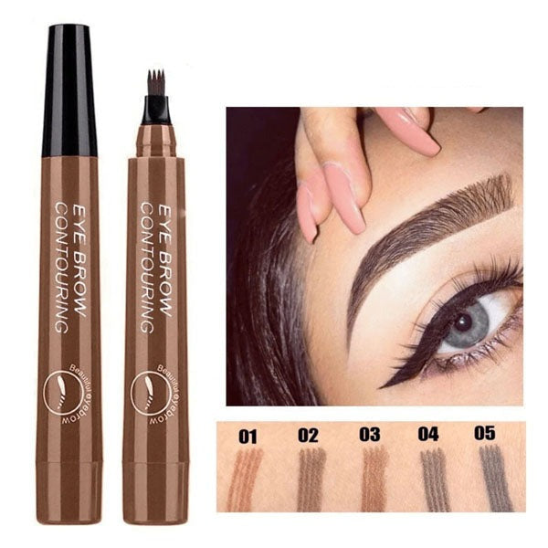 Caneta Fio a Fio Natural Microblading para Sobrancelha à Prova D'água Mega Certo