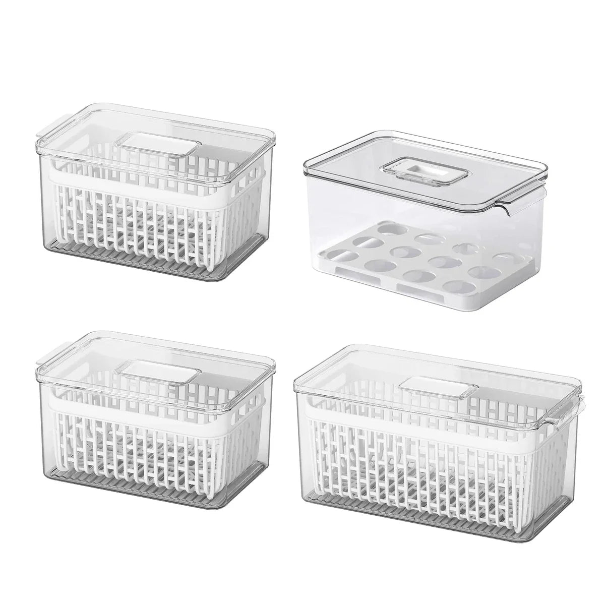Conjunto Organizadores de Geladeira Coza Dry 4 Peças