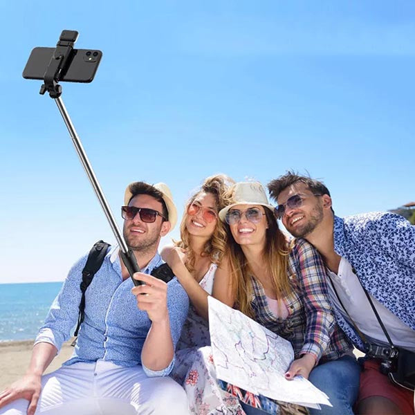 Tripé Selfiegram 5 em 1 com Luz LED Integrada Mega Certo