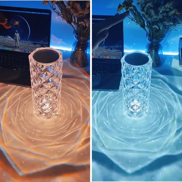 Luminária de Cristais com 16 Cores Recarregável Lumos Mega Certo