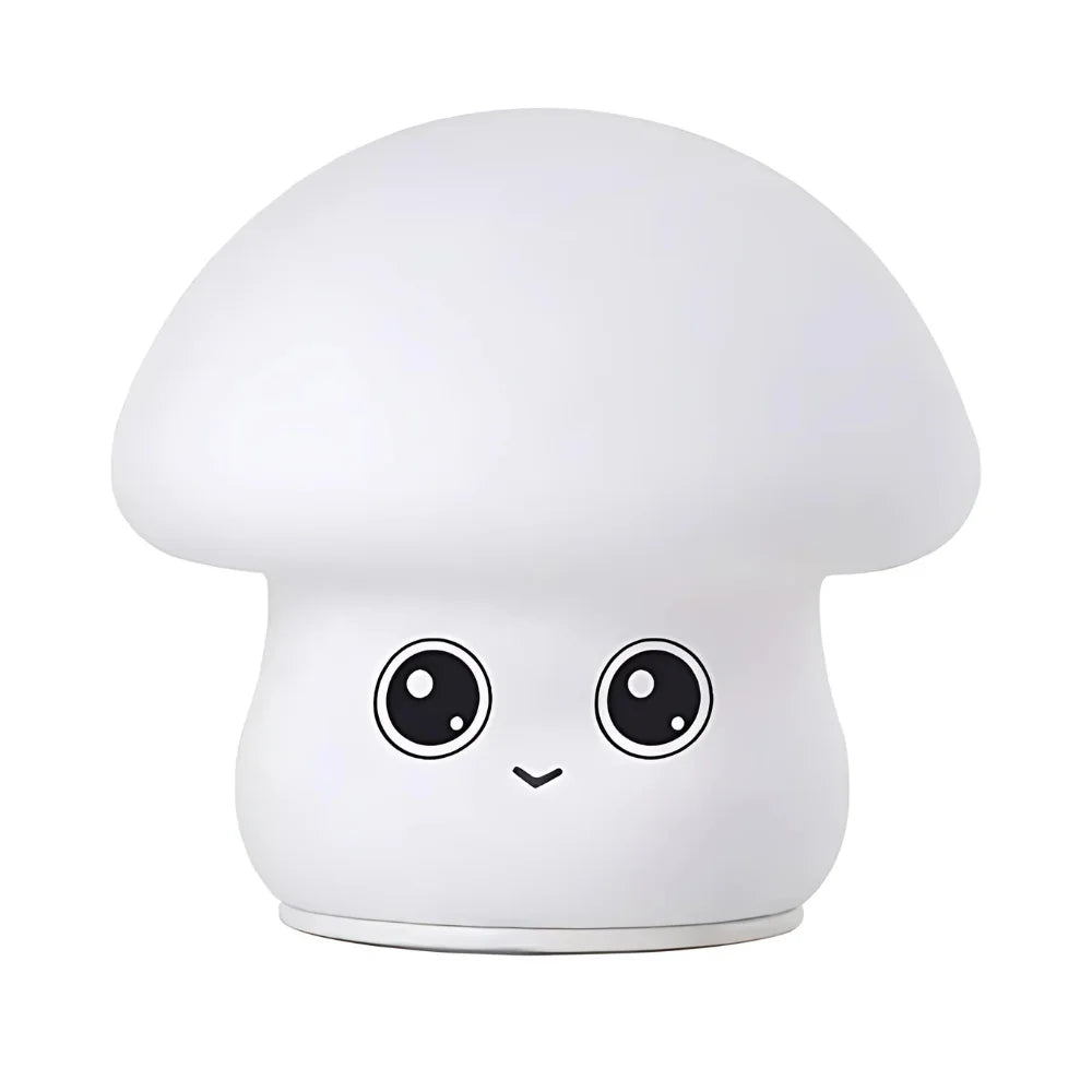 Mini Luminária LED Formato Cogumelo Fofo Recarregável Lumora Mega Certo