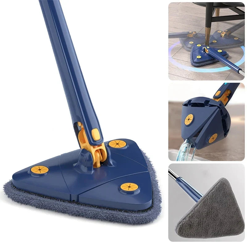 Esfregão Mop Triangular Giratório 360° TriMop Mega Certo