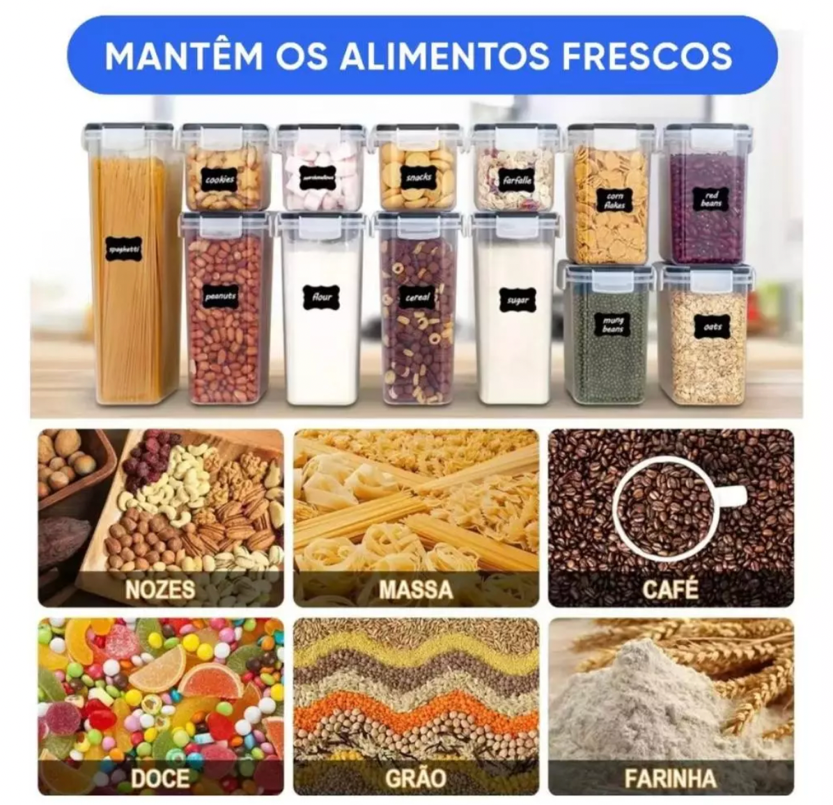 Kit 14 Potes Herméticos Mega Certo