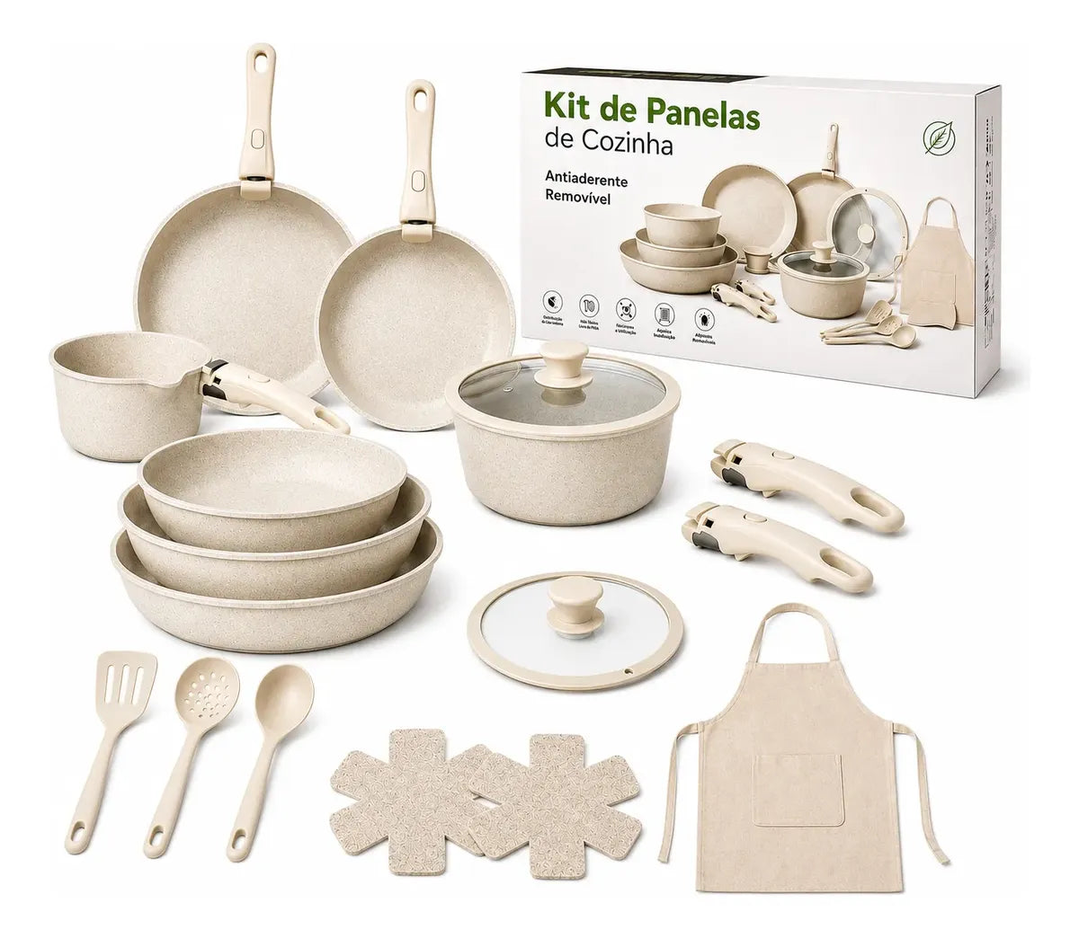 Kit de Panelas Antiaderente Premium ( QUEIMA DE ESTOQUE )