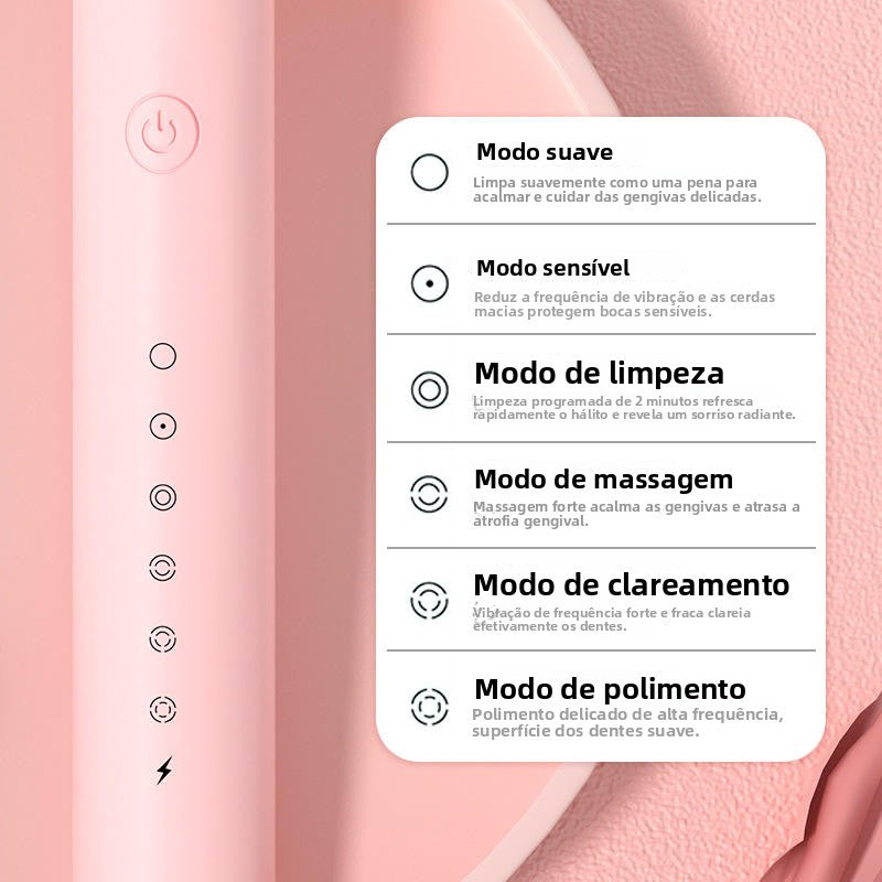 Escova de Dentes Elétrica Recarregável Bivolt PureFresh Mega Certo