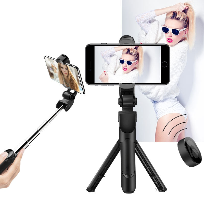 Tripé Bastão de Selfie 3 em 1 com Bluetooth Selfiegram Mega Certo