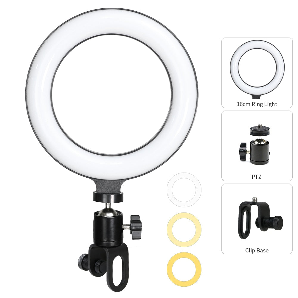 Ring Light para Notebook e Celular Mega Certo
