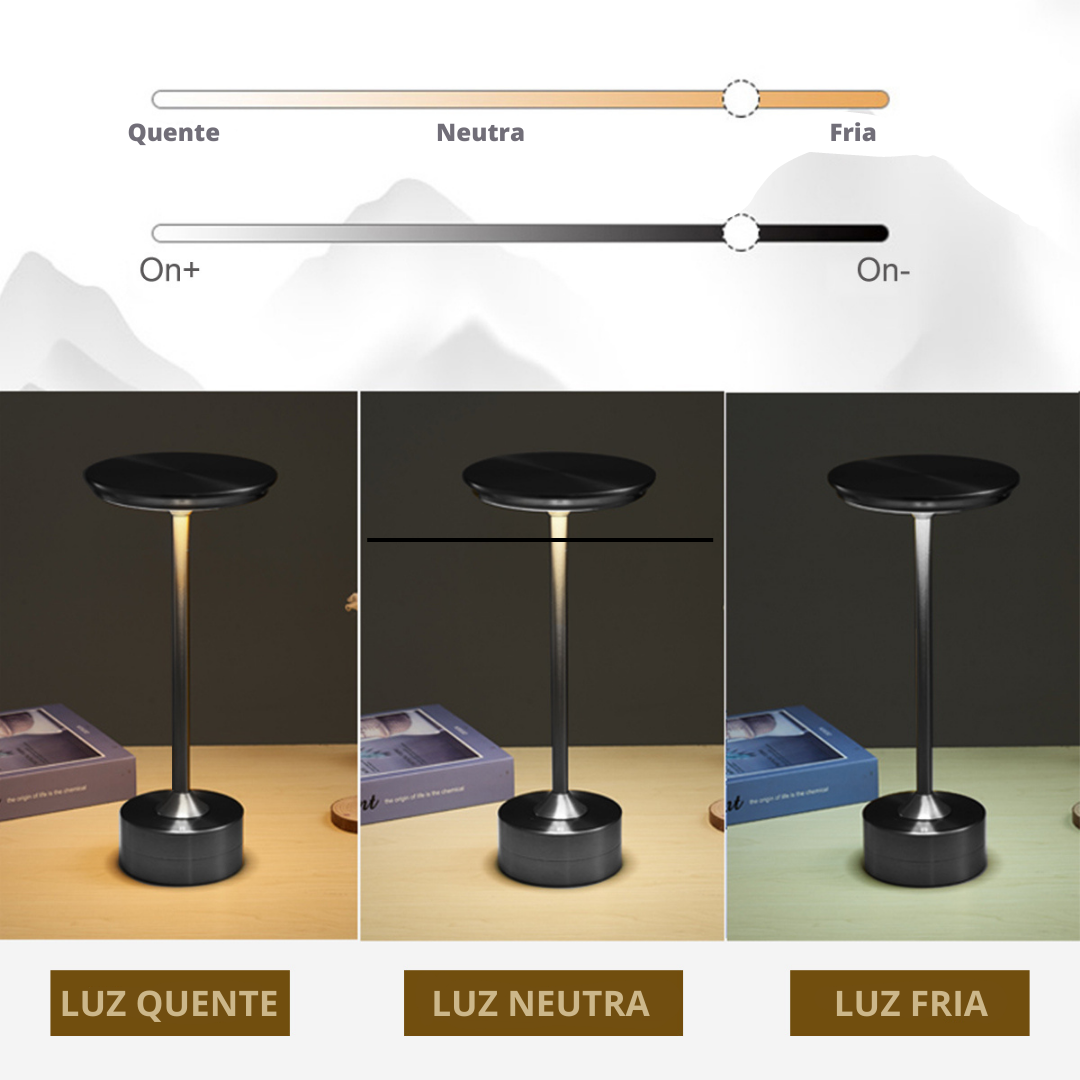 Luminária de Mesa Minimalista Mega Certo