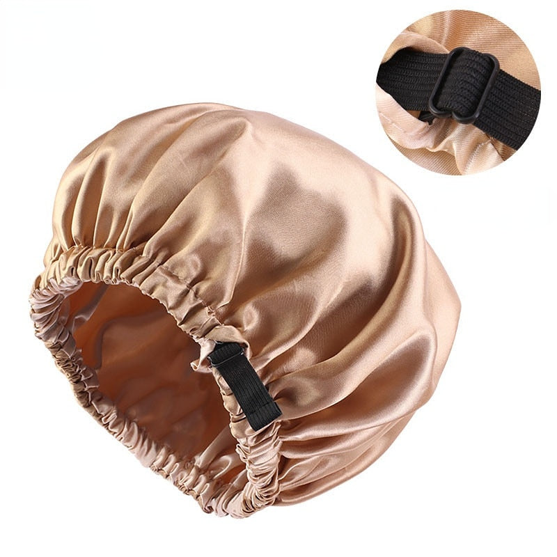 Touca de Cetim Ajustável Anti Frizz Mega Certo