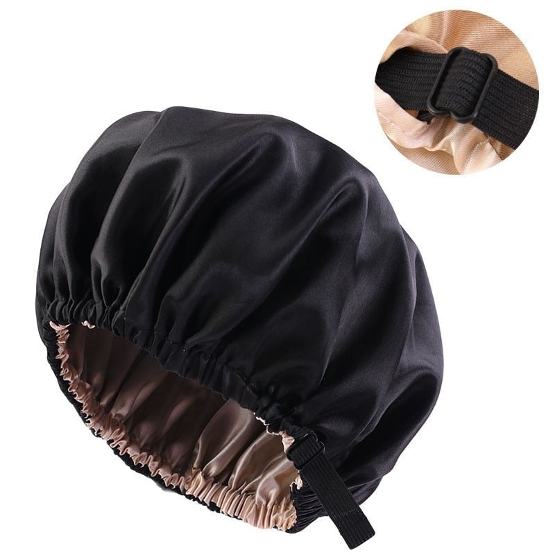 Touca de Cetim Ajustável Anti Frizz Mega Certo