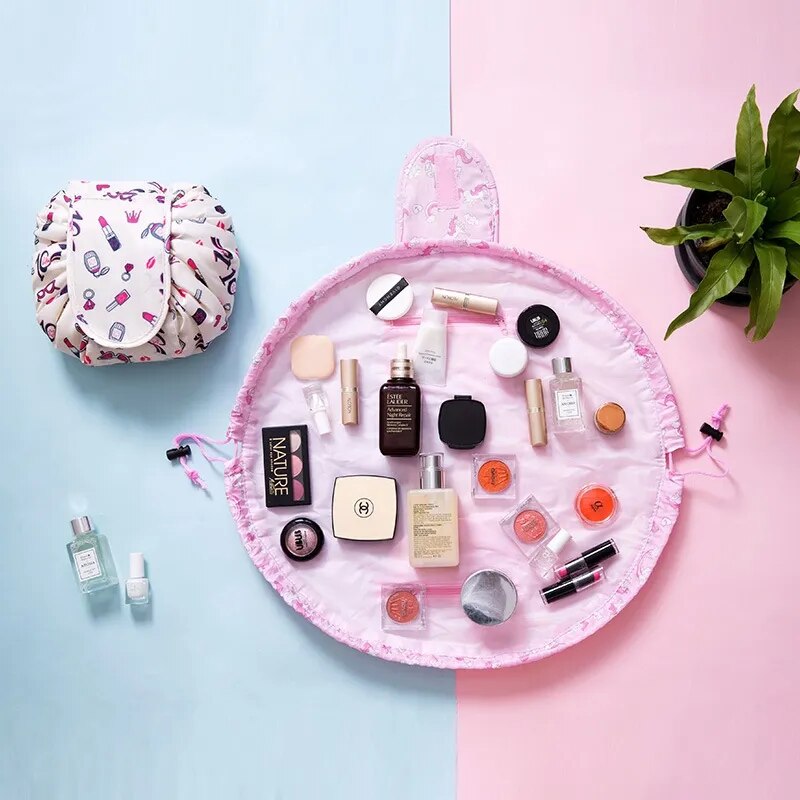 Bolsa de Maquiagem Necessaire com Fechamento de Cordinha GlamBag Mega Certo