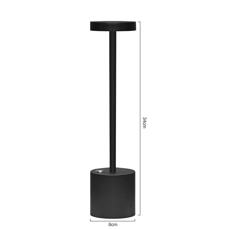 Luminária Abajur de Mesa Recarregável Sem Fio Decorativo Mega Certo