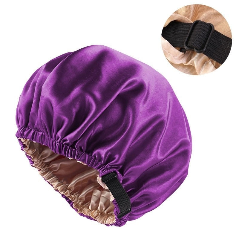 Touca de Cetim Ajustável Anti Frizz Mega Certo