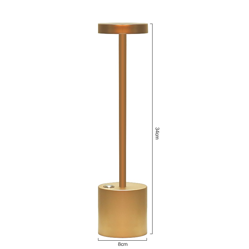 Luminária Abajur de Mesa Recarregável Sem Fio Decorativo Mega Certo