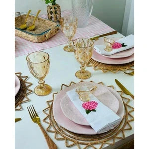 Jogo de Jantar 12 Peças Pink Sand Oxford Rosa