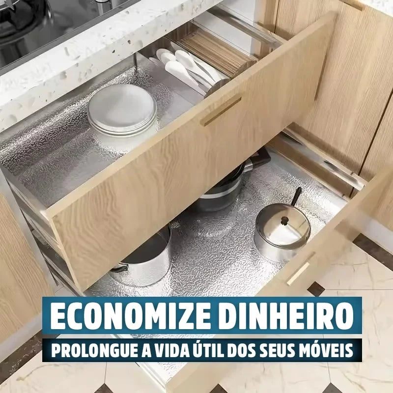 Adesivo de Alumínio Resistente Anti Gordura e Sujeira À Prova D'Água Alumiplus Mega Certo