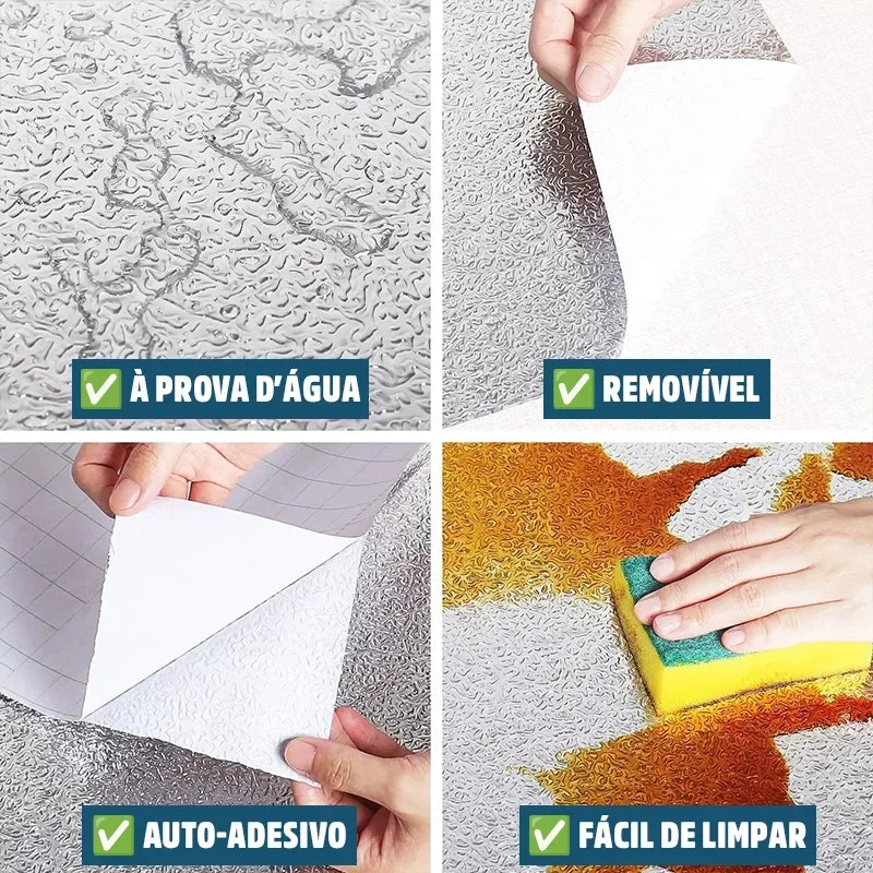 Adesivo de Alumínio Resistente Anti Gordura e Sujeira À Prova D'Água Alumiplus Mega Certo